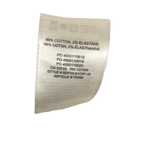 Aritzia Denim Forum White The Yoko High Rise Slim Jeans Raw Hem Size 26 - Picture 9 of 9